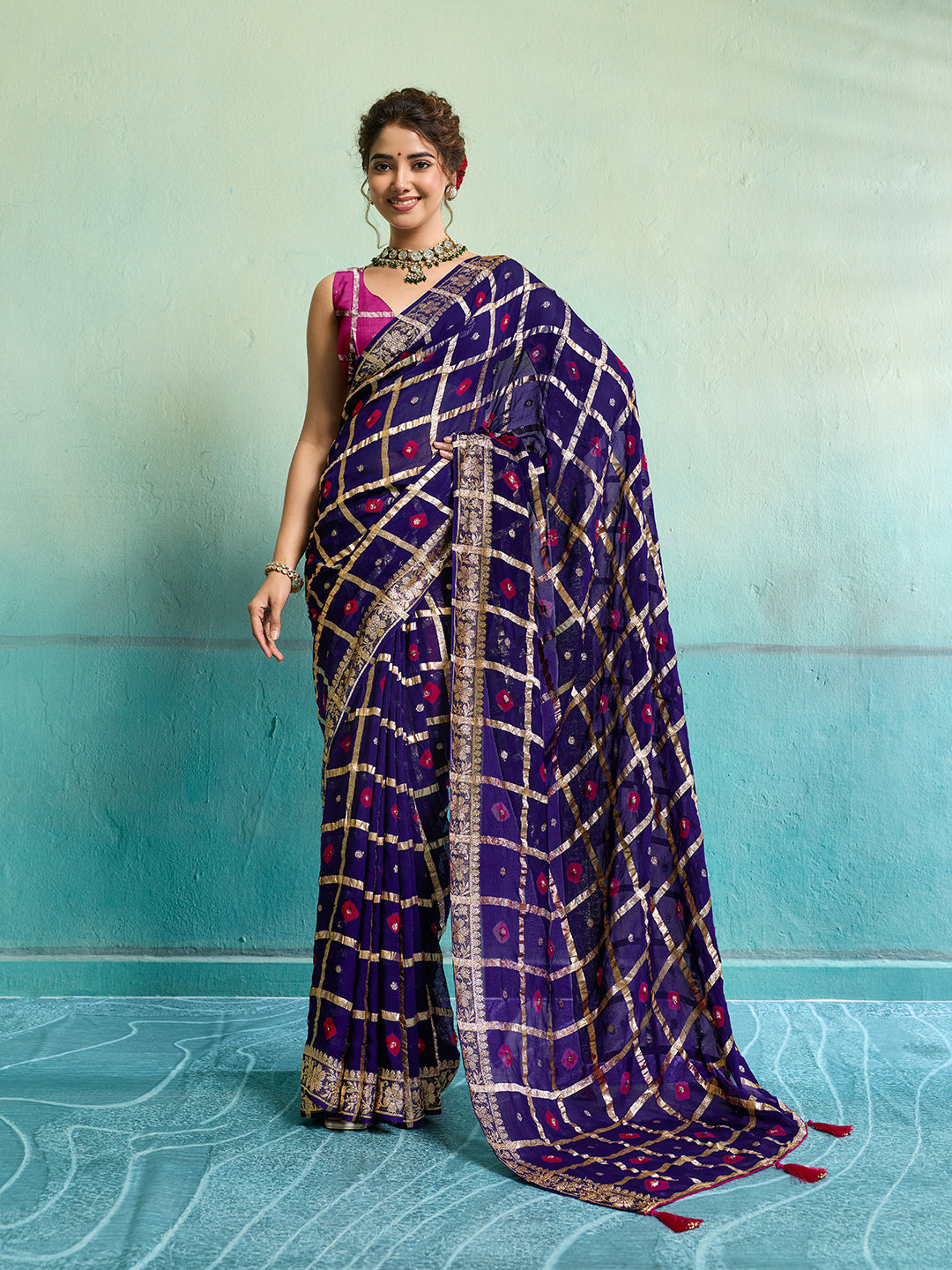 KcPc Comfortable Casual Wear Saree in Georgette With Zari WeavingCHAND