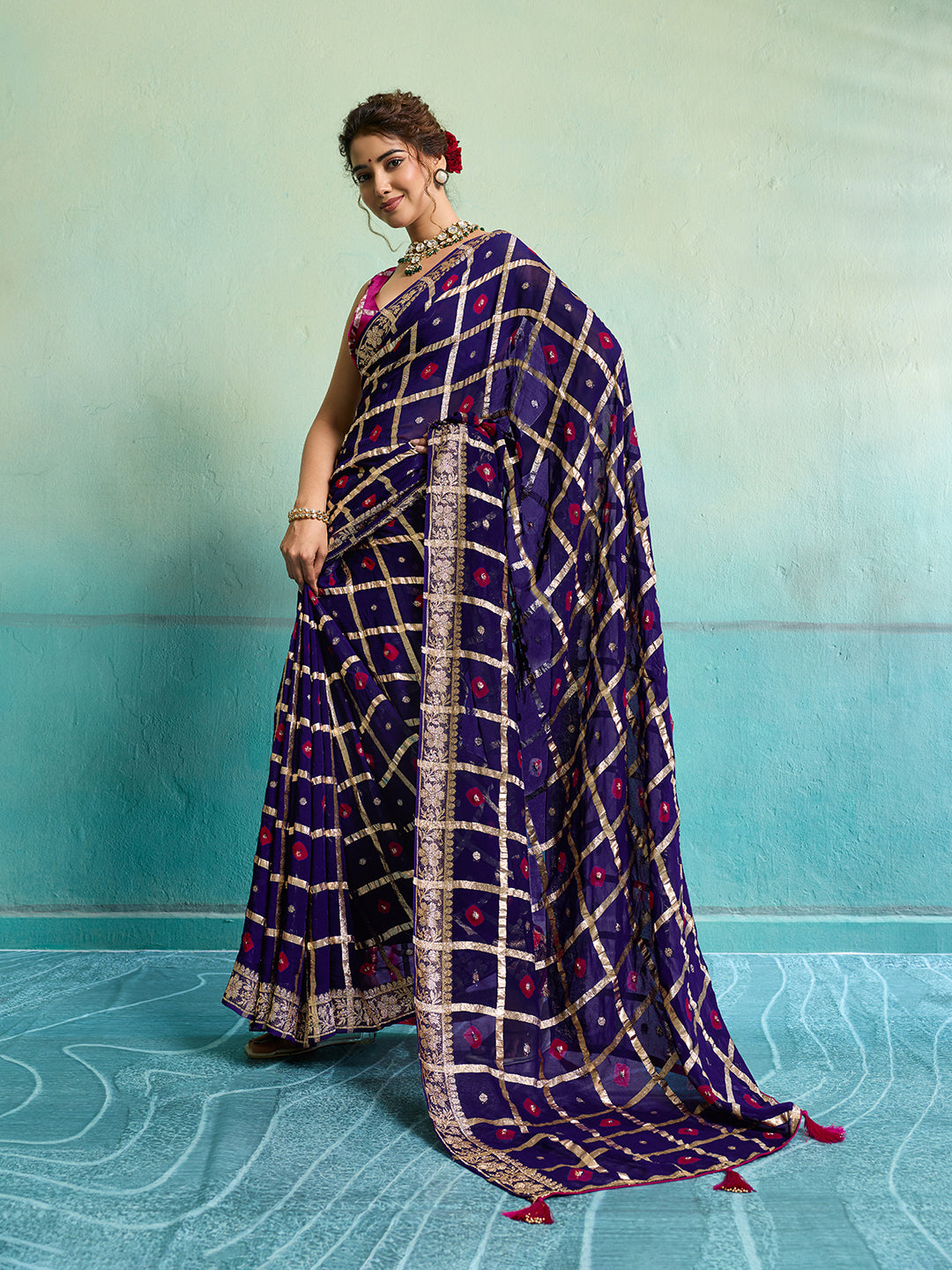 KcPc Comfortable Casual Wear Saree in Georgette With Zari WeavingCHAND