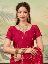 Buy Stylish Festive Wear Saree With Pittan Work KcPc