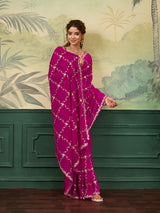 Buy New Festive Wear Saree With Rich Pittan Embellishment KcPc