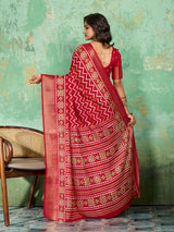 Buy New Launch Cotton Silk Printed Style With Daily Wear Saree