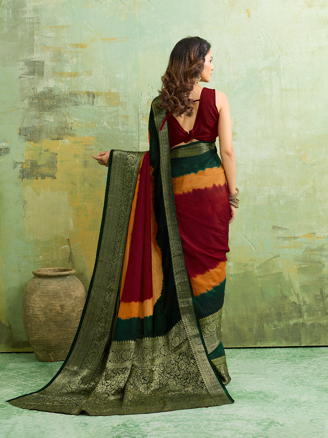 silk Zari weaving Work Saree under 2000