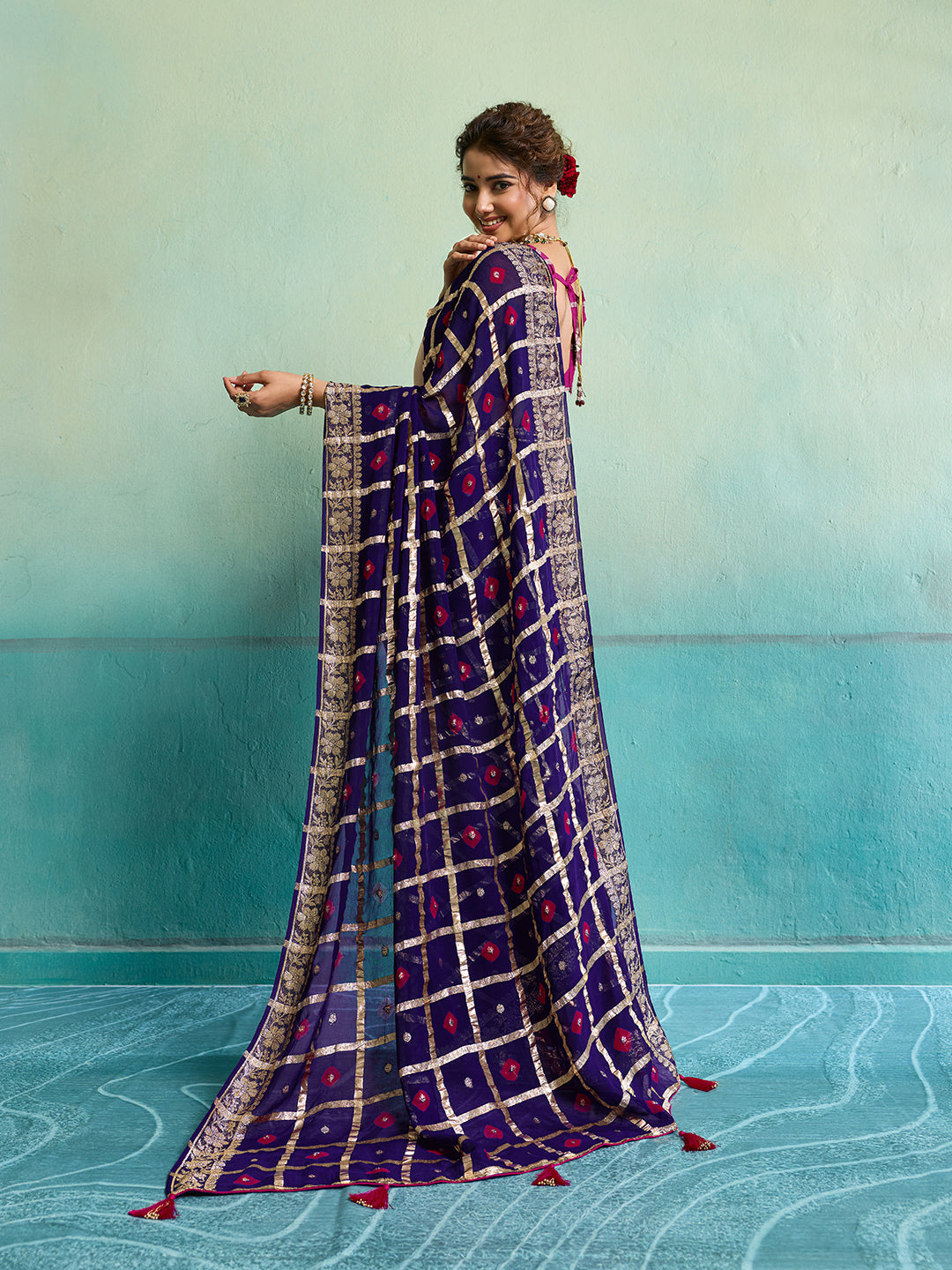 KcPc Comfortable Casual Wear Saree in Georgette With Zari WeavingCHAND