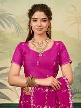 Buy New Festive Wear Saree With Rich Pittan Embellishment KcPc