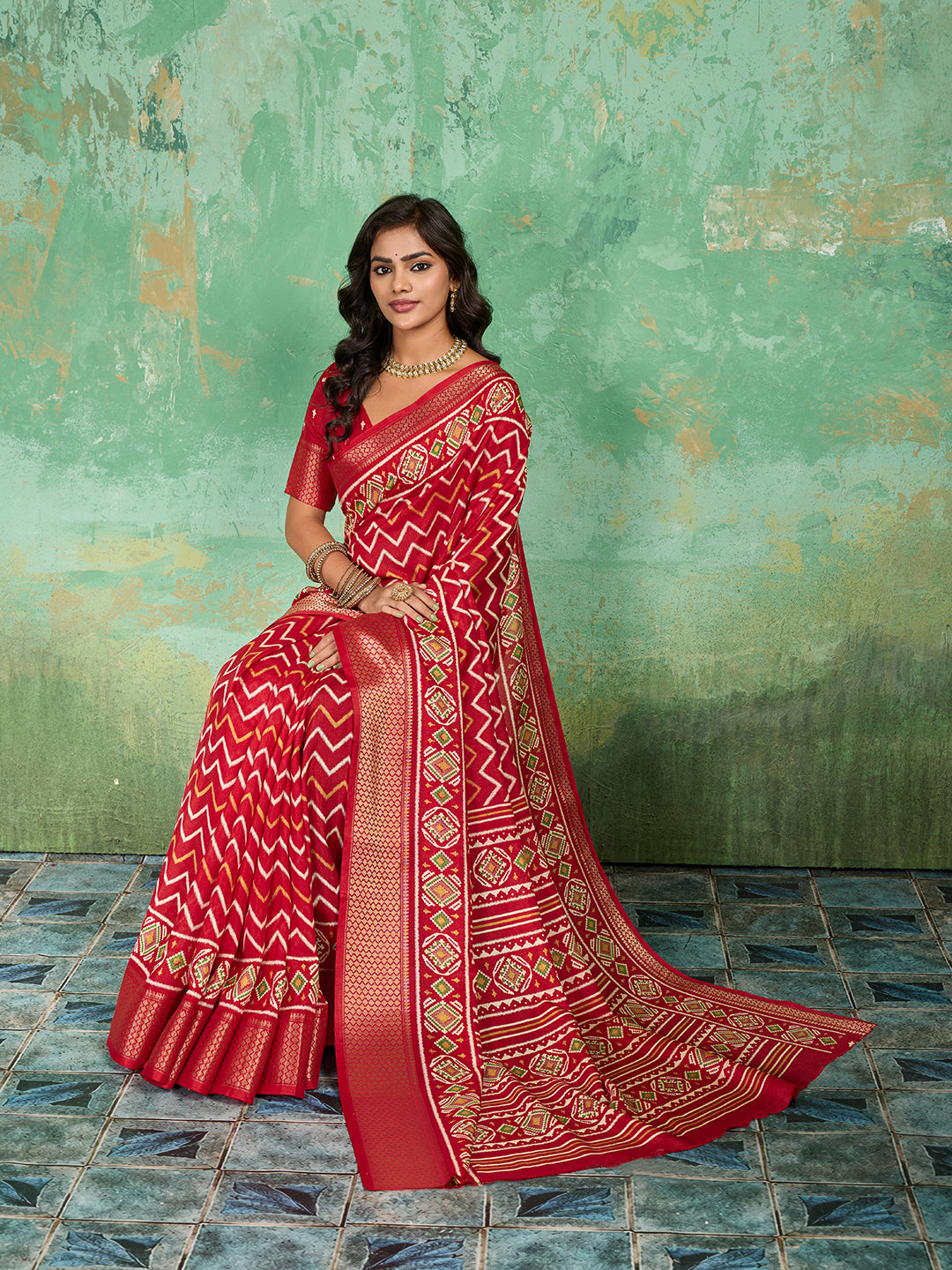 Buy New Launch Cotton Silk Printed Style With Daily Wear Saree