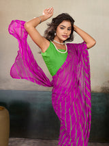 Buy New Chiffon Leheriya Style With Casual Wear Saree