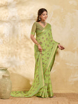 Buy Bandhani Style Saree With Casual Wear KcPc Image 3