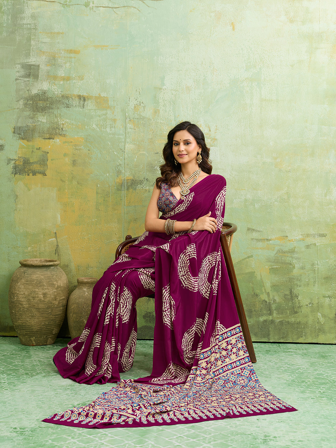 KcPc New Graceful Kalindi Crepe Silk Saree Perfect for Daily and Office Wear APL