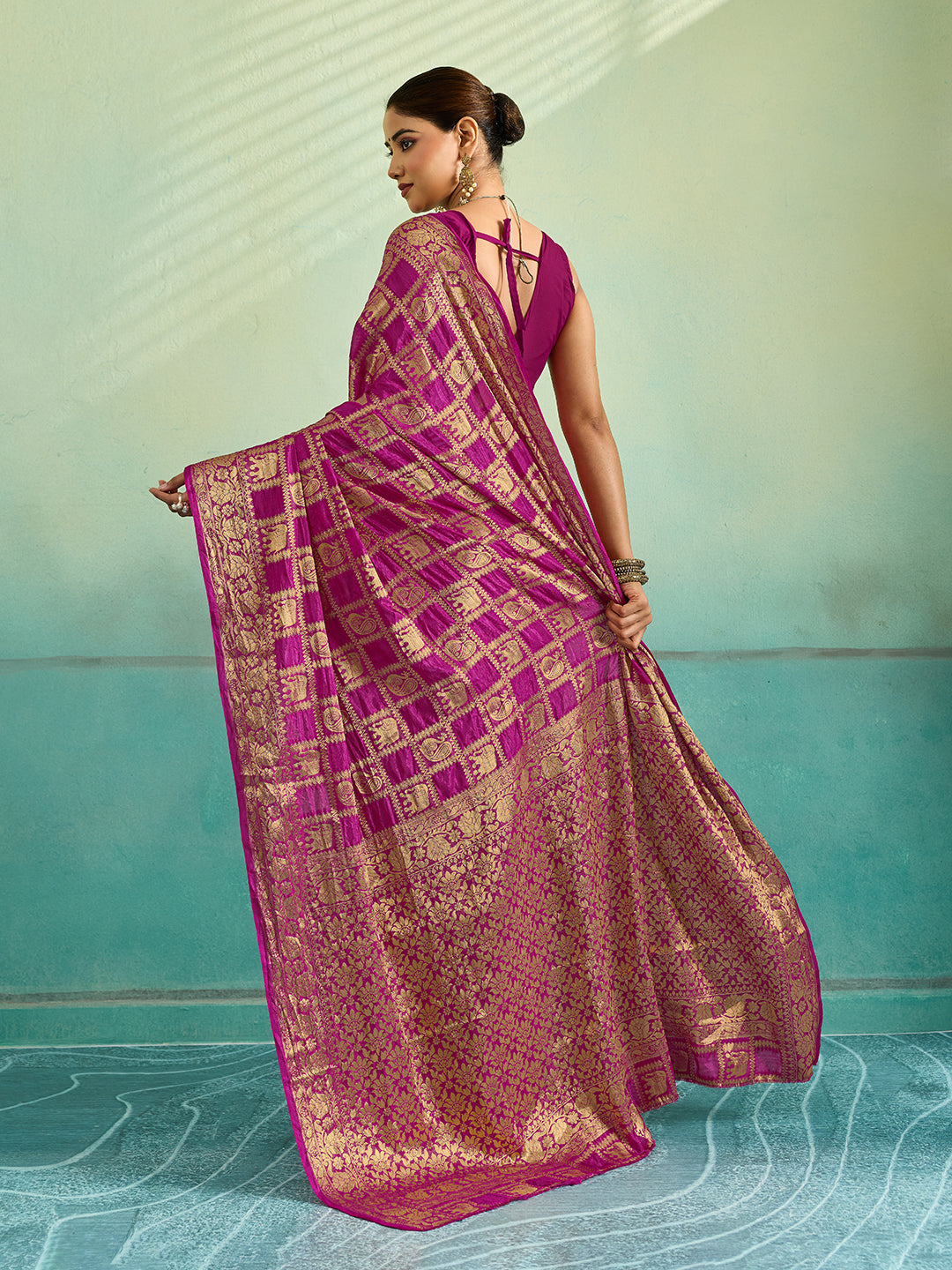 Buy Banarasi Saree With Festivel Wear