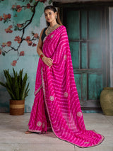 KcPc Georgette Sarees with Gota Patti WorkPDM