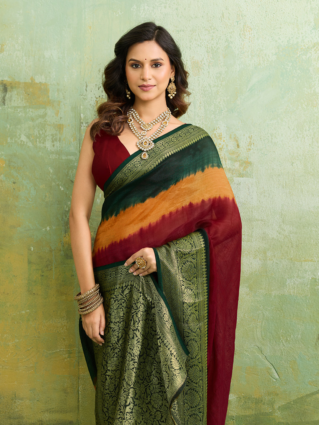 silk Zari weaving Work Saree under 2000