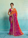 KcPc Premium Jaipur Hand Dyed Saree in Pure Najmeen Chiffon MHS