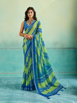 KcPc Premium Leheriya Style Saree Crafted in Soft Pure Chiffon Fabric