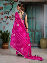 KcPc Georgette Sarees with Gota Patti WorkPDM