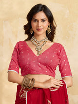 Buy Designer Bandhani Saree with Gota Patti Work Kcpc