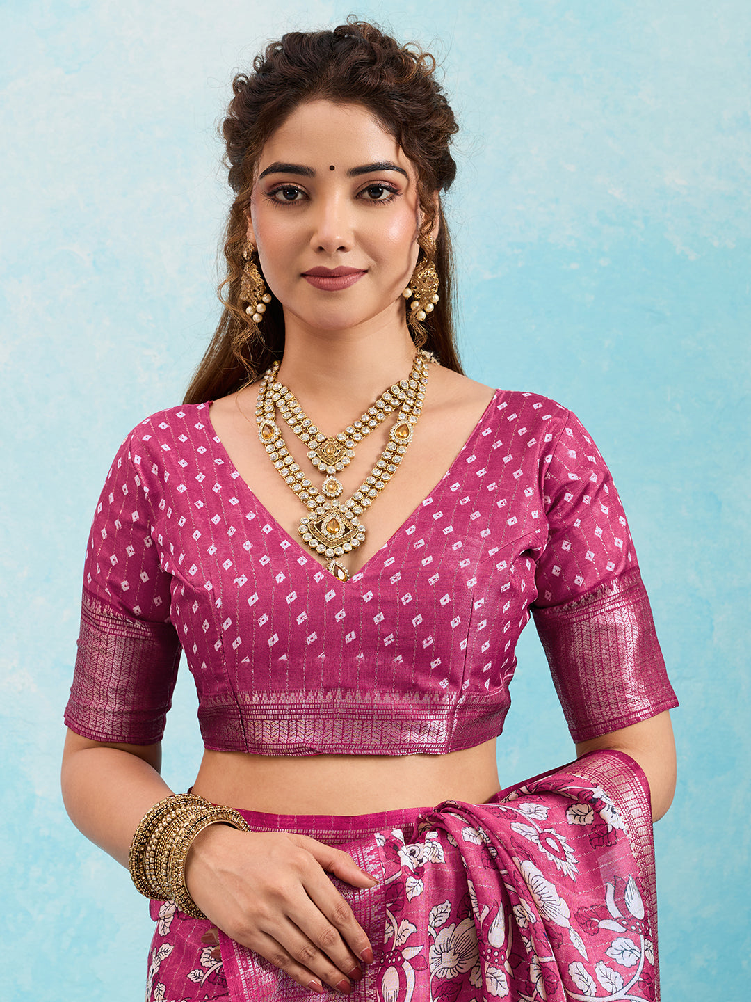 KcPc New Soft Touch Cotton Silk Saree with PrintsSTL