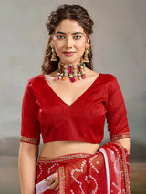 Buy New Festive Faag Style Saree with Elegant Border Work Kcpc image 6