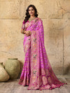 Georgette Gharchola Bandhej Cutdana Gotapatti Work Saree