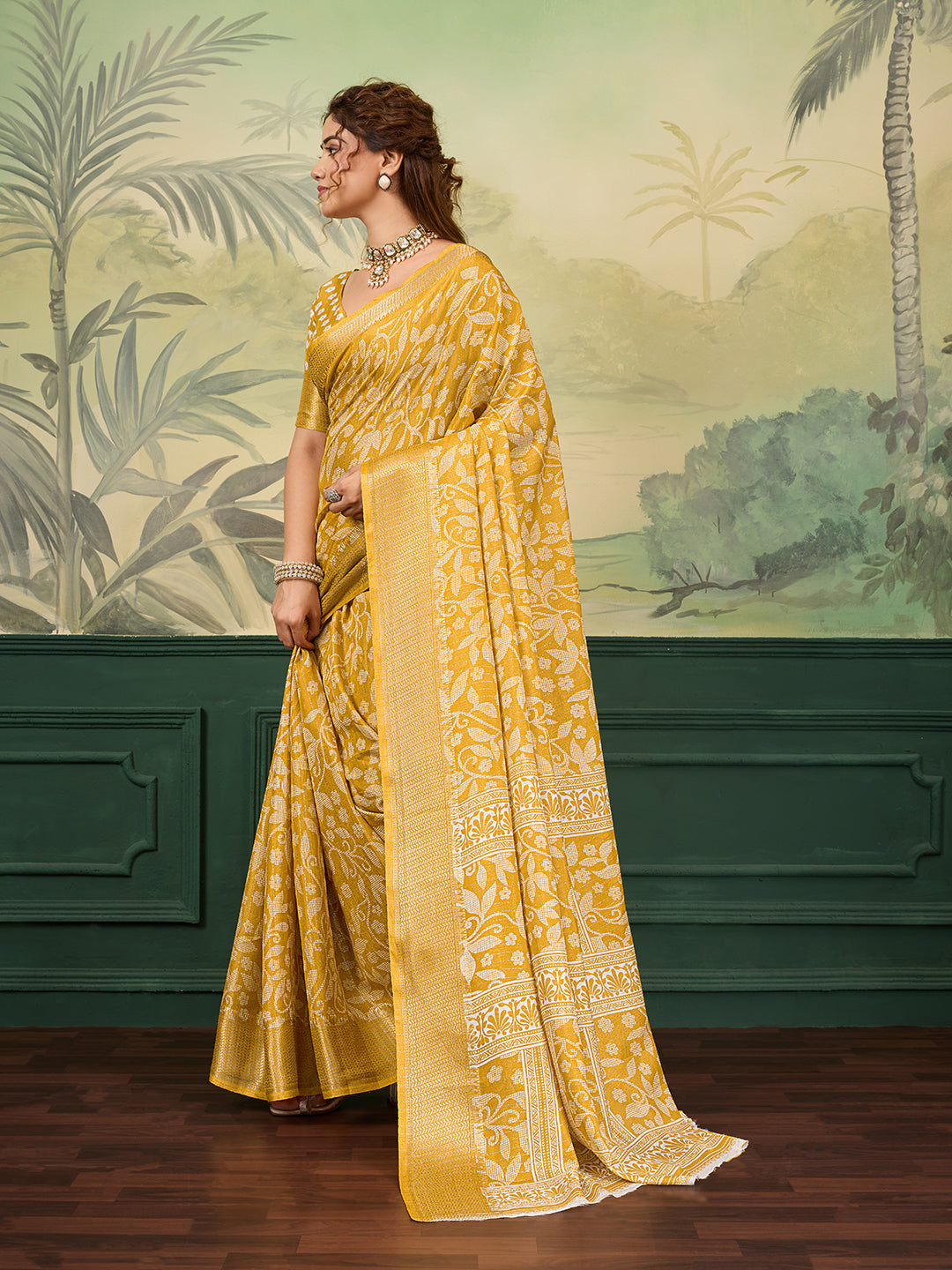 Buy Printed Style With Zari border