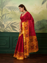 KcPc New Beautiful Ghatchola Style Saree in Pure CottonKC