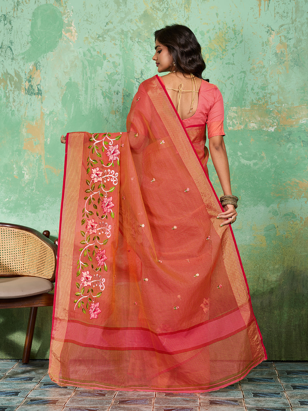 Buy New Launch Kota Doriya Banarasi Style With kashish work Saree