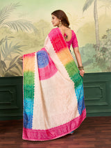 Buy Bandhani Saree With Casual Wear