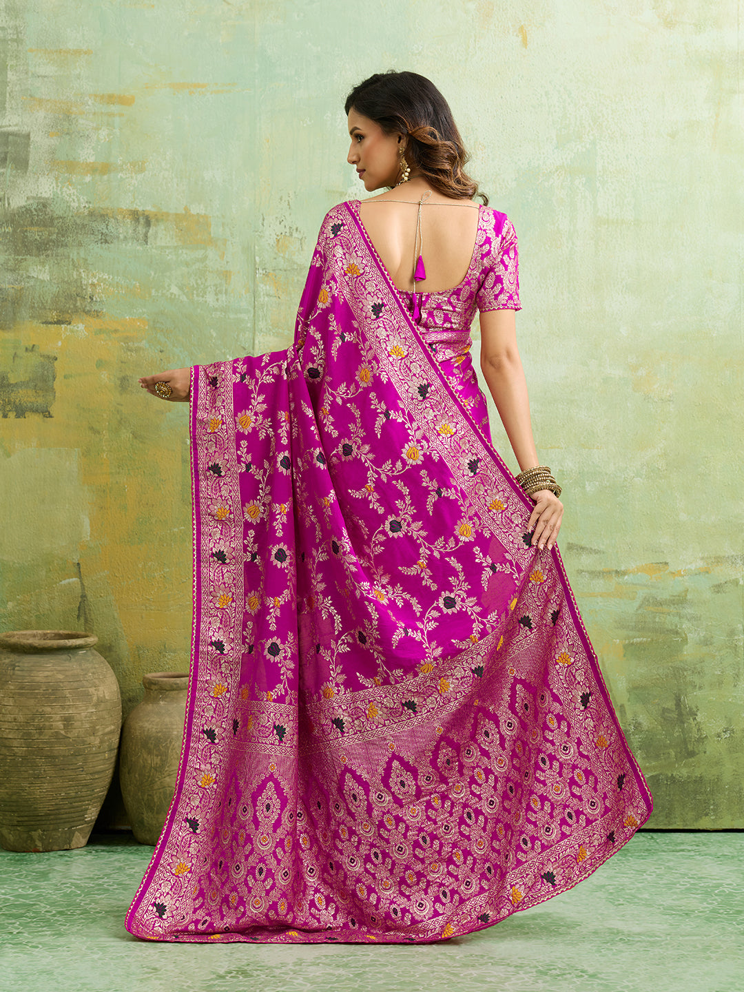 Silk With Zari Weaving Saree under 2000