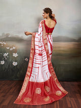 Buy Chiffon Faag Style Saree Whgit Gotapatti WorkKcpc