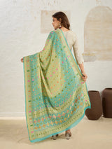 KcPc Pure Khaddi Georgette Meenakari Neemzari Bandhej Dupatta
