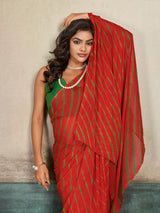 Buy New Chiffon Leheriya Style With Casual Wear Saree