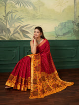 KcPc New Beautiful Ghatchola Style Saree in Pure CottonKC