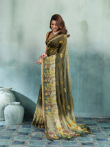 KcPc Graceful Cotton Silk Printed Aari Tari Work Saree for Office WearSTL