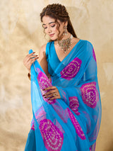 Rajwadi Bandhani Style saree under 500