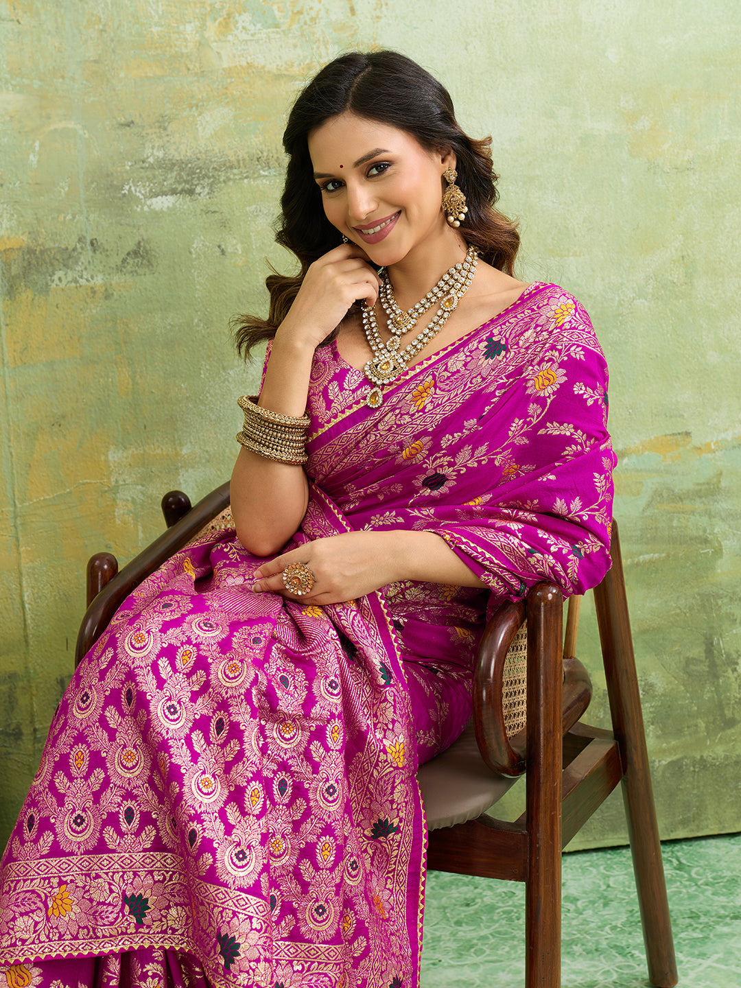 Silk With Zari Weaving Saree under 2000