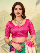 Buy Bandhani Saree With Casual Wear