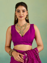 Buy Leheriya Style With Gotapatti Work Saree