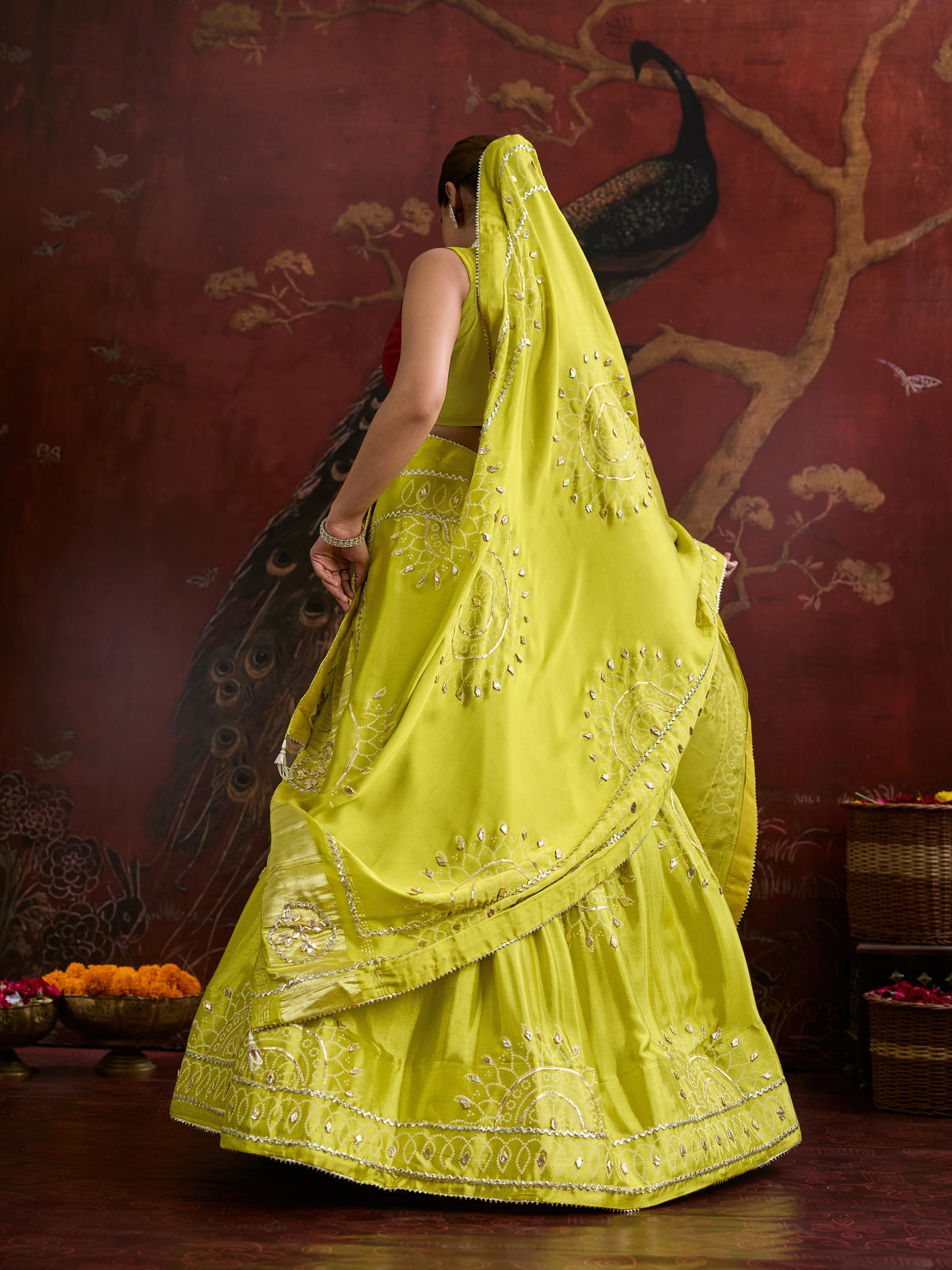 KcPc New Festive Special Gaji Silk Bandhani Lehenga Elegant Gotapatti Collection GOR