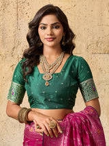 By Banarasi Saree With Traditional Wear
