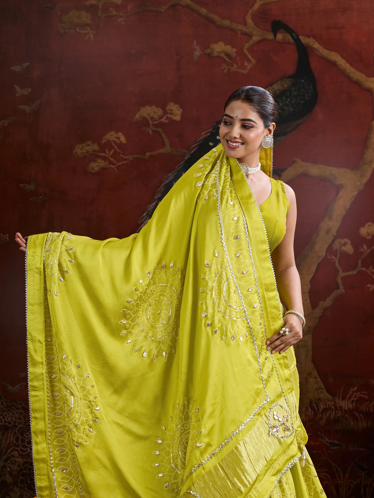 KcPc New Festive Special Gaji Silk Bandhani Lehenga Elegant Gotapatti Collection GOR