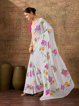 KcPc New Luxury Designer Style Saree Crafted in Soft Georgette FabricASH