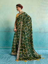 KcPc New Lightweight Casual Georgette Saree in Bandhani Style CHAND