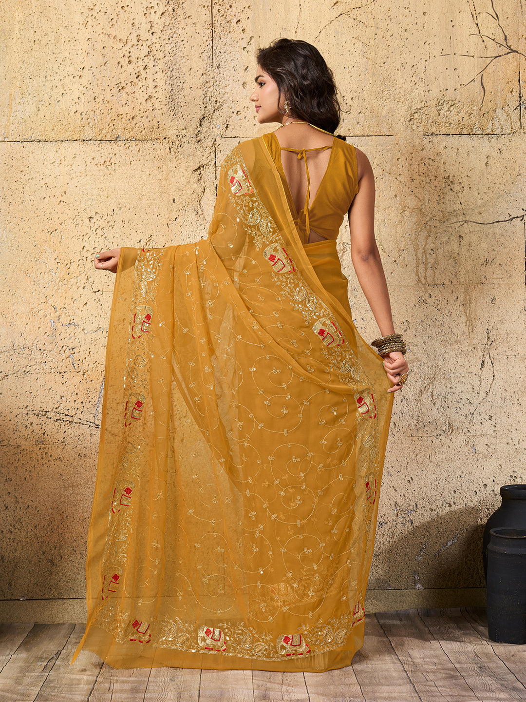 KcPc Special Classic Traditional Saree in Royal Georgette FabricJAY
