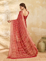 Buy Bandhani Style Saree Kcpc