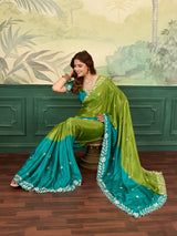 Buy Bollywood Style With Kashida Work Saree