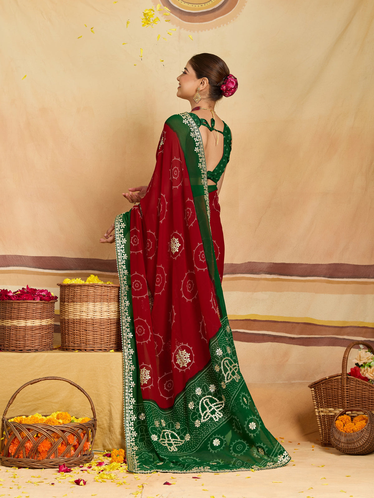 KcPc New Royal Bandhani Sarees with Festive Charm SANJU