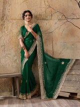 Buy Elegant Pure Georgette Saree with Gota Patti Work Kcpc