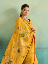 KcPc New Elegant Dola Silk Karwachauth Saree with Shiroshki Banarasi WorkPDM
