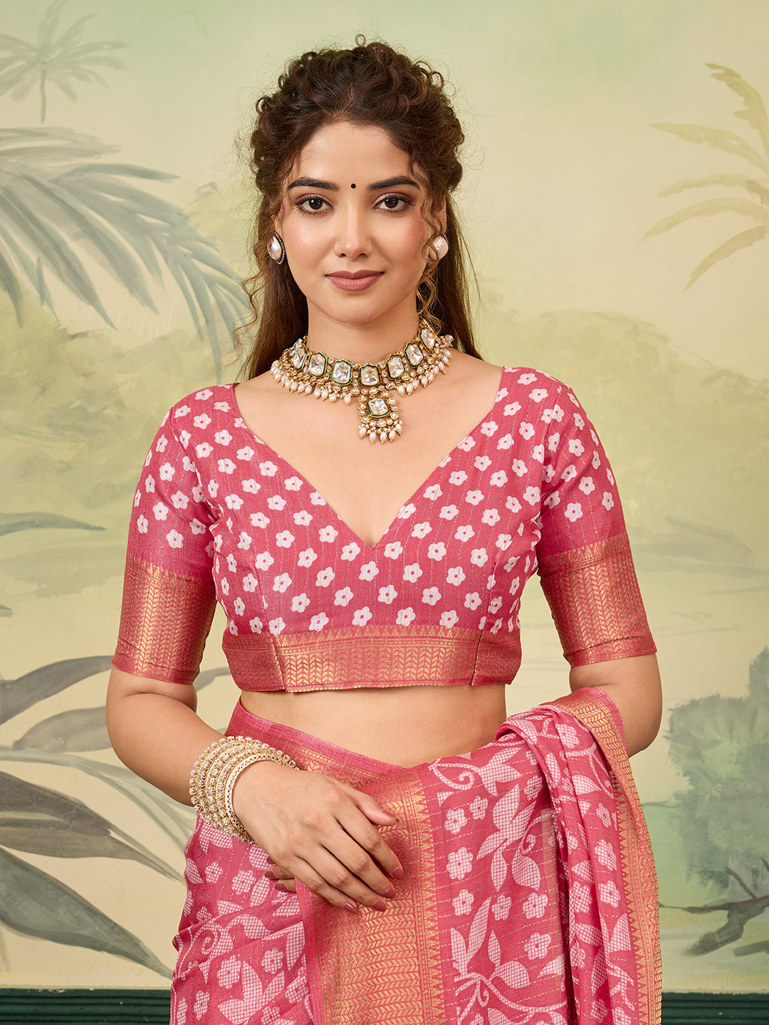 Buy Printed Style With Zari border