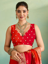 Buy New HO Silk Banarasi Style With Gotapatti Saree