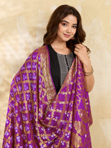 KcPc Special Silk Bandhani Dupatta with Handmade WorkSA